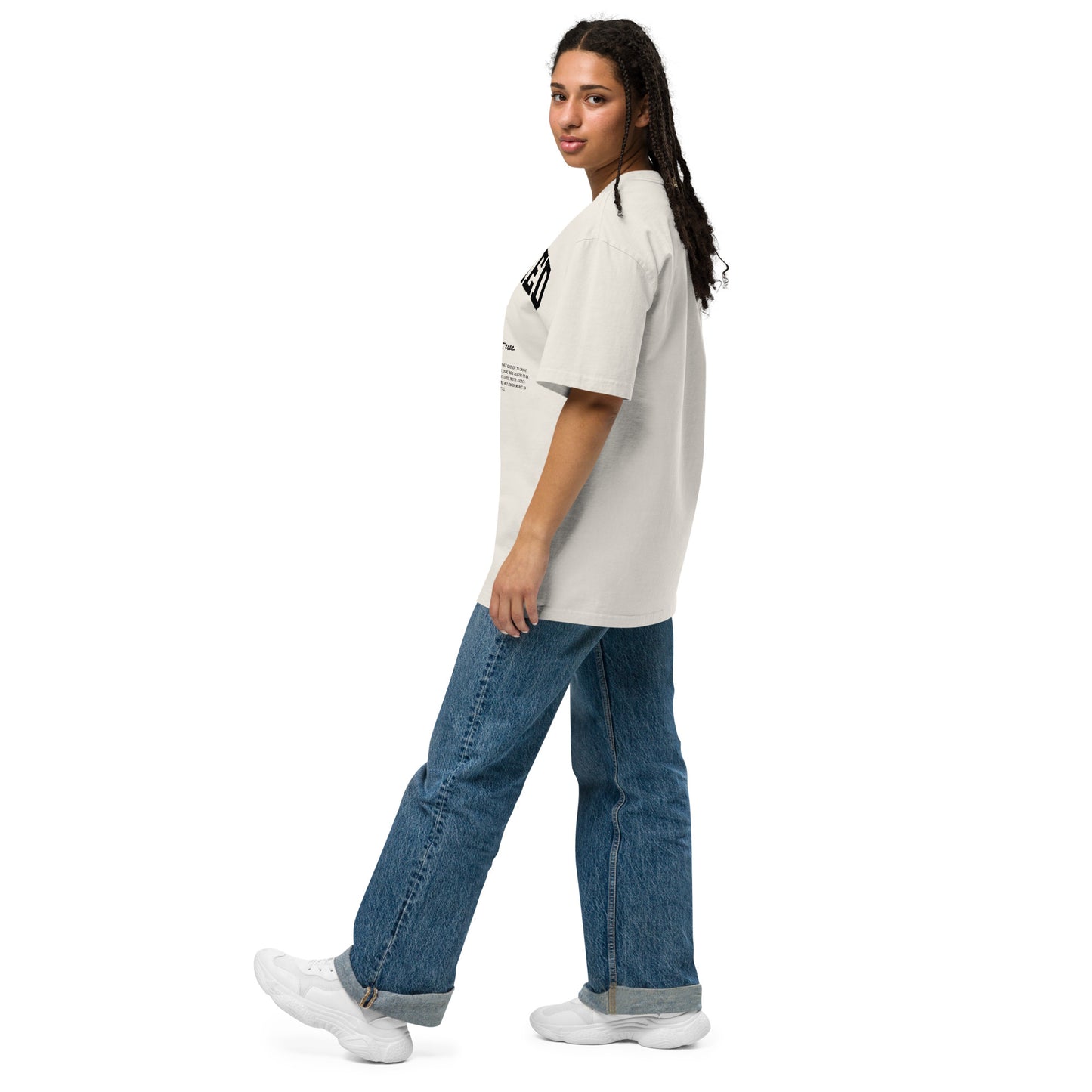 Painted Dog Silhouette Oversize T-shirt